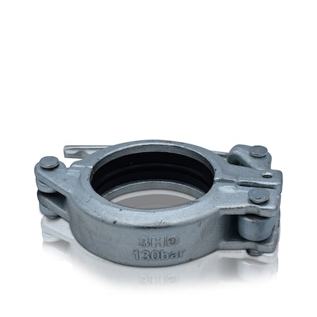 Concrete Pump Supply Coupling, 3'' Heavy Duty Snap Non-Adjustable w/Gasket C30SDL